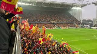 les corons  Stade Bollaert Delelis Lens  mitemps  rclens [upl. by Giffer]