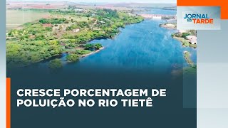 Rio Tietê manchas de poluição aumentam 277 em 12 meses e chegam a 160 km [upl. by Shivers]