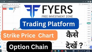 Fyers trading platform  Strike price chart and Option chain कैसे देखें [upl. by Aldos]