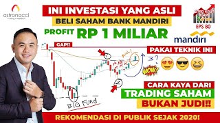 CKDS Ep80 Cara PROFIT Rp1 Miliar SAHAM BMRI  Pake Teknik CRASH GAP  BUKAN JUDI OR POMPOM🤬🤬 [upl. by Denoting]