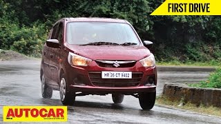 2014 Maruti Suzuki Alto K10  First Drive Video Review  Autocar India [upl. by Annawoj]