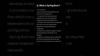 What is Spring boot springboot java springboot2024 java2024 [upl. by Aicilegna962]