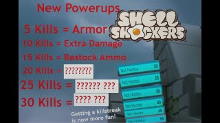 NEW Shell Shockers Powerups  Explanation and Killstreak [upl. by Aitan178]