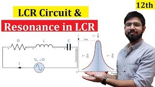 Resonance in LCr circuit  LCR circuit class 12th physics  Abhishek sahu [upl. by Aniratak]