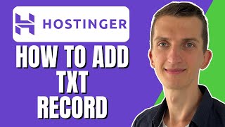 How To Add Txt Record In Hostinger [upl. by Tips]