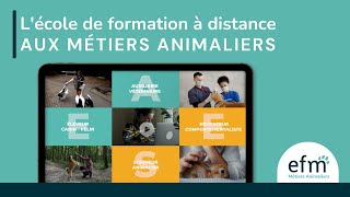 EFM métiers animaliers  Ecole à distance de formation aux métiers animaliers [upl. by Oberon]