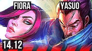 FIORA vs YASUO TOP  6 solo kills 1300 games 4k comeback  VN Diamond  1412 [upl. by Nnayt]