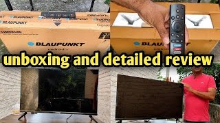 blaupunkt tv 32 inch  blaupunkt 32 inch smart tv review  blaupunkt cybersound tv 32 inch unboxing [upl. by Yelkao64]