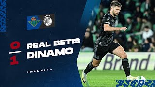 HIGHLIGHTS  REAL BETIS  GNK DINAMO 01  Pogodak Brune Petkovića za veliku pobjedu Dinama [upl. by Juliano107]