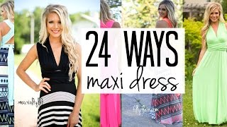 How To Wear A Convertible Maxi Dress 24 Amazing Ways [upl. by Gilbye]