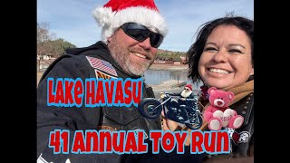 Lake Havasu 64th annual Toy run with nomadicfanaticchapter 13 [upl. by Rosalia]