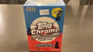 2022 Topps Chrome Platinum Anniversary Blasters x4 [upl. by Swain761]