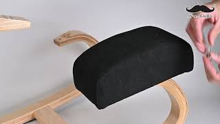 Rocking Wooden Kneeling Chair Ergonomic Wood Knee Stool  Moustache® [upl. by Paulette553]