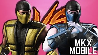 СКОРПИОН VS САБЗИРО KLASSIC  СРАВНЕНИЕ  Mortal Kombat X Mobile [upl. by Prochoras]