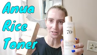 Anua 🆕 Rice 70 Glow Milky Toner amp 7 Rice Ceramide Hydrating Barrier Serum First Impressions Review [upl. by Medea]