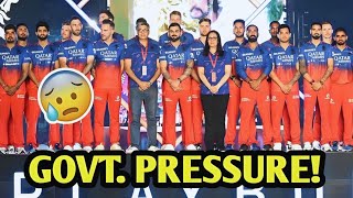 Government pressure on RCB to take this step 😰  RCB IPL 2025 Auction Update [upl. by Eblehs]