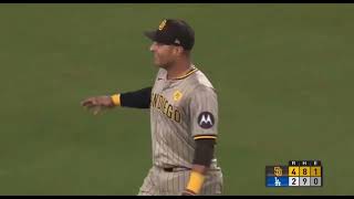 San Diego Padres turn UNREAL triple play to clinch playoff berth 92424 [upl. by Aisat]