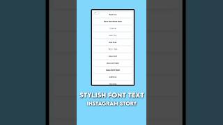 Instagram Stylish Font idea 🫶🏻Instagram story mein font kaise Change krein  shorts viralshorts [upl. by Cyna]