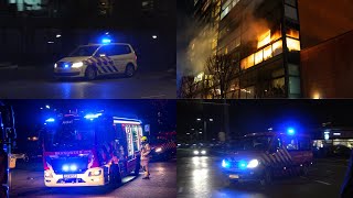 GRIP 2 Zeer grote brand in flat in Gorinchem [upl. by Iduj]