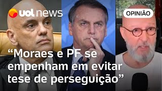 Bolsonaro usa bordão da perseguição mas Moraes e PF se empenham em evitar essa tese diz Josias [upl. by Erik]