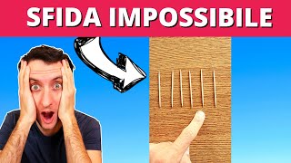 SFIDA IMPOSSIBILE 6 stuzzicadenti logicaShorts [upl. by Hindu360]