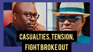 TENSION BREAKS OUT IN RIVERS STATE AS WIKE AND FUBARA LOYALISTS FIGHT RESULTING IN CASUALTIES [upl. by Eibreh]