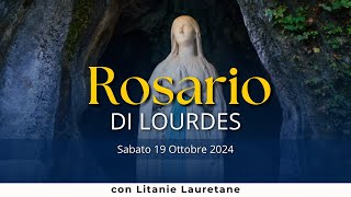 Il Santo Rosario di Lourdes di oggi Sabato 19 Ottobre 2024 Misteri della Gioia [upl. by Issej]