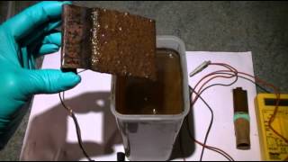 How to make copper oxide CuO using electrolysis [upl. by Atekan]