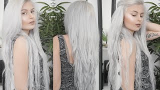 How to SILVERWHITE HAIR TUTORIAL [upl. by Akemet]