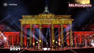 Silvester Feuerwerk 2020 2021 Berlin  Willkommen 2021  ZDF [upl. by Beryle]