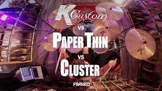 Switch  Solo Drums  Zildjian K Cymbal Comparison  Paper Thin vs Cluster vs Hybrid [upl. by Ariadne]