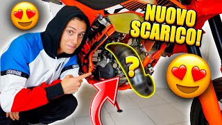 NUOVO SCARICO PAUROSO PER IL KTM 125😍🔥 [upl. by Robbins]