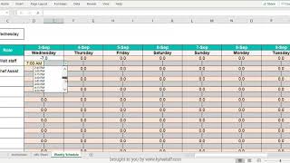 How to Schedule Shifts in Excel [upl. by Aniehs863]