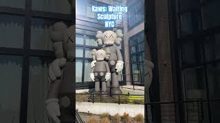 KawsWaiting Sculpture NYC sneakers sneakerheadlife kaws hypebeast kawscompanion bearbrick [upl. by Kellie]