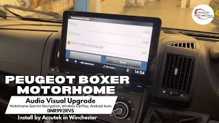 Peugeot Boxer Autograph Gets Garmin Motorhome Navigation CarPlay Android Auto KENWOOD DNR992RVS [upl. by Eillam]