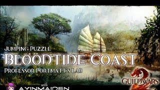 Guild Wars 2  Jumping Puzzle  Bloodtide Coast Professor Portmatts Lab [upl. by Norreht]