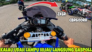 SUNMORI BSD BARENG PROSPEED‼️KETEMU LAMPU MERAH JANGAN LUPA GASPOL CBR600RR ZX6R ZX25R [upl. by Ilatfen]