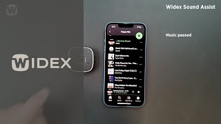 Widex Sound Assist Music Streaming  Widex hearing aids [upl. by Nashbar]