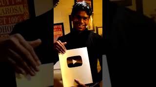 Sanjoy Das face reveal 500k Subscribers Celebration Silver Play Button Unboxing Sanjoy Das Official [upl. by Sigismundo]