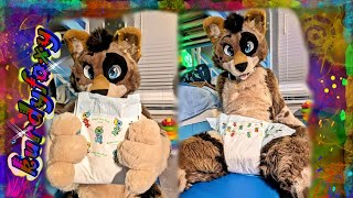 🐾Real diaper baby furry 6 with Moka puppyy and Little Cado and more cute little furry babies [upl. by Kciwdahc]