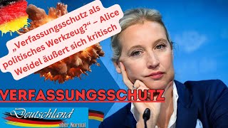 „Verfassungsschutz als politisches Werkzeug“ – Alice Weidel äußert sich kritisch [upl. by Fihsak]