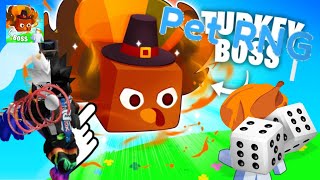 Run Away from the Turkey Boss Pets GO Autumn Update ft KieranPlayzYT [upl. by Vange713]