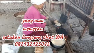 Membuat kue semprong pakai cetakan Anti lengket dulurkuesemprong resep opakgambir [upl. by Ecydnarb860]