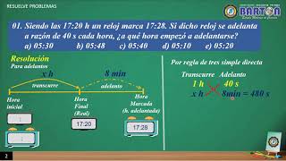 CRONOMETRÍA Adelantos y Atrasos VII CICLO SECUNDARIA [upl. by Alansen736]