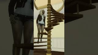 Modders create spiral staircases for the sims 4 and they work shorts thesims4 [upl. by Ahgiel79]