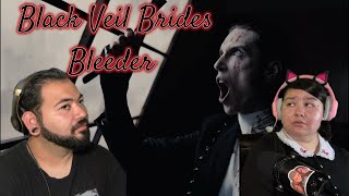 Black Veil Brides  Bleeders Official Music Video Reaction [upl. by Mairb]