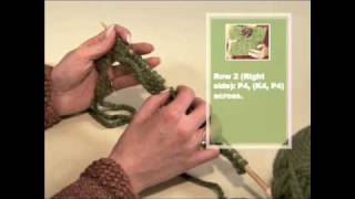 How to Knit a Basketweave Purse Part 1 [upl. by Sokem]