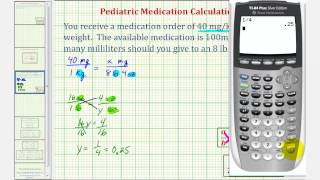 Ex Pediatric Medication Dosage Calculation  Four Steps [upl. by Lexa398]