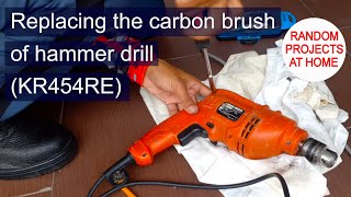 Project Replacing the carbon brush of hammer drill BlackDecker [upl. by Gish346]