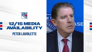 NYR at STL Peter Laviolette Postgame Media Availability  December 15 2024 [upl. by Spense]